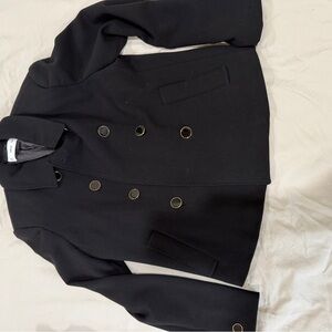 Mango Black Blazer with Gold Buttons